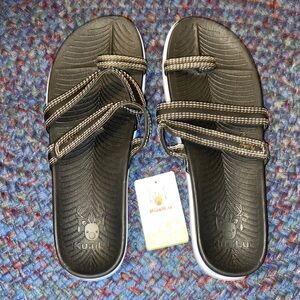 KuaiLu Women's Orthotic Toe Loop Sandals